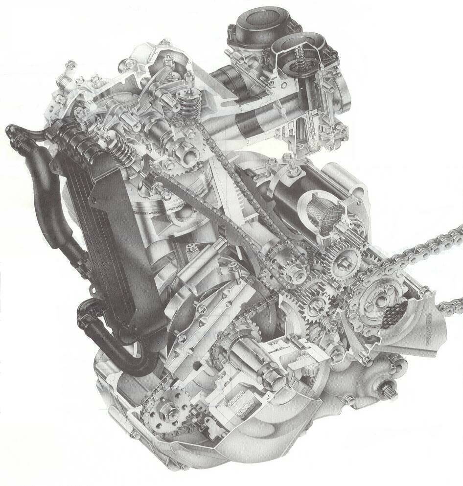 Suzuki DR BIG motorja dupla karburátorral