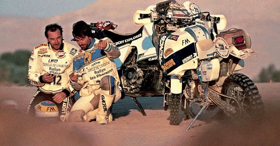 De Petri és Beppe Gualini Pharaon Rally 1990